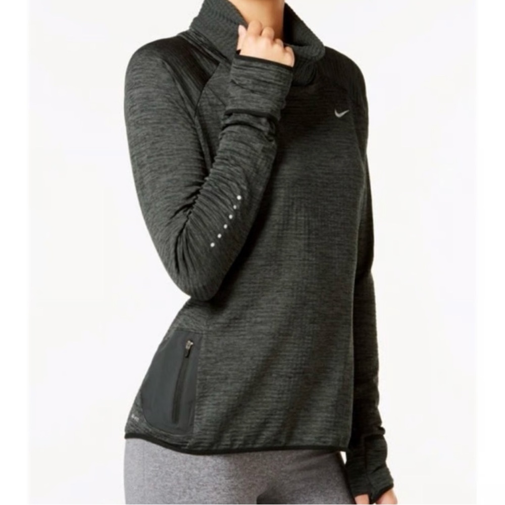 Nike Women's Dark Charcoal Grey Pullover Sweatshirt